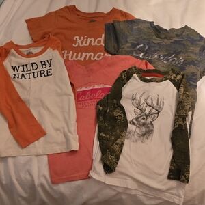 Wild by Nature (Cabelas) Kids Shirts- Set Of 5